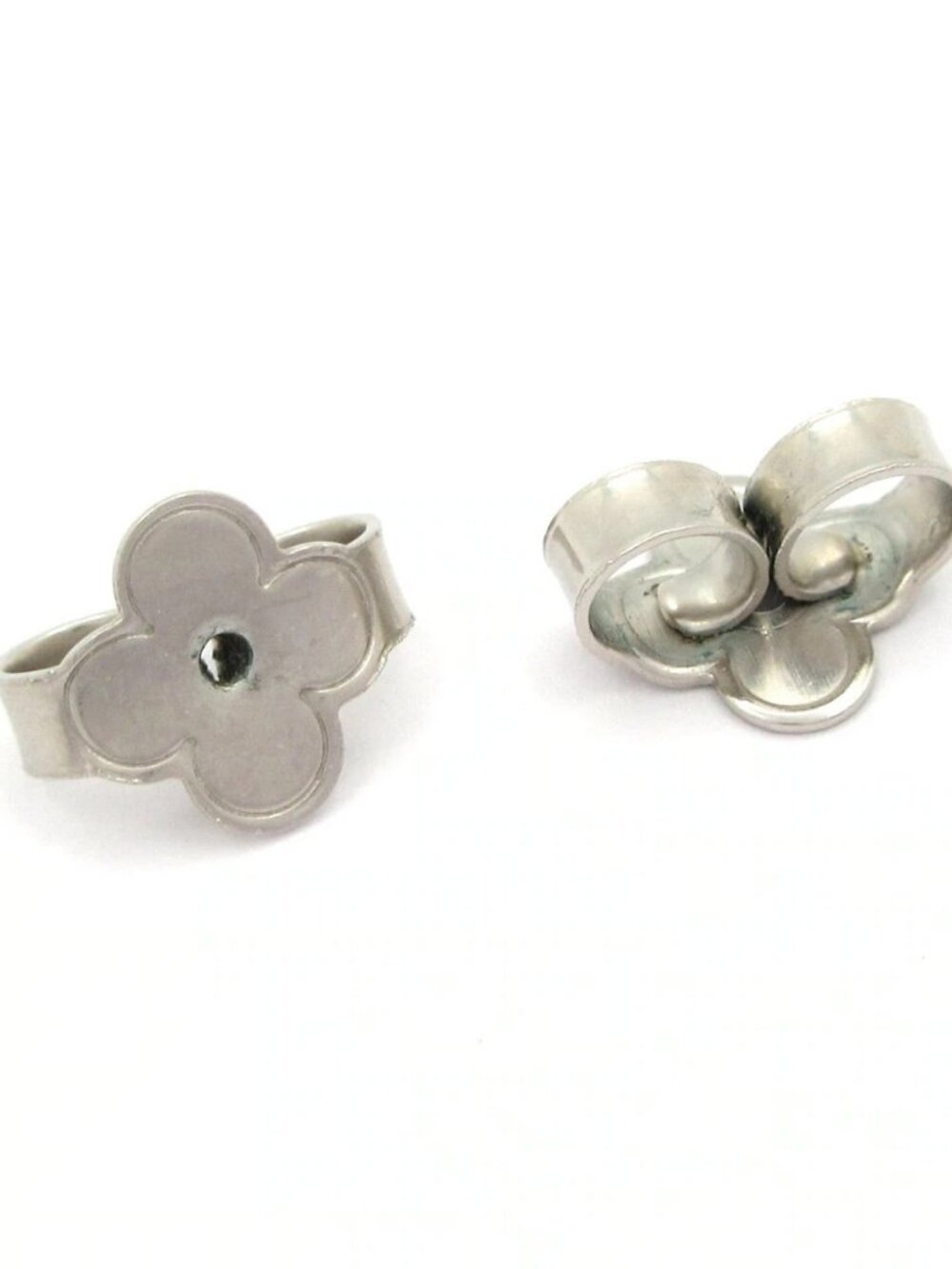 LOUIS VUITTON Earrings LV Iconic Louisa Strass M03242 Silver Clear - RM3275 - Picture 6 of 12